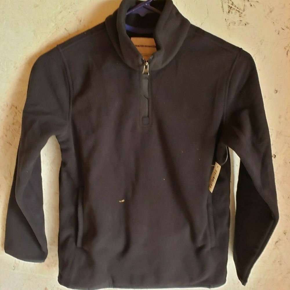 Essentials Boys Polar Fleece Quarter-Zip Pullover